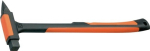 Tile hammer with carbide tip completely encased in plastic Picard