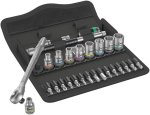 Dopsleutelset 1/4" 5,5-13 Cyclops 28 st. metaal Wera 8100 SA 7 Zyklop