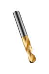 CDX twist drill, carbide, short, TiN R520-1/4" Dormer