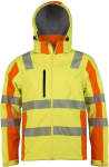 High visibility softshell jacket Prevent Size 3XL, yellow/orange EN ISO 20471, class 2