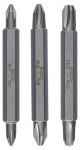 Double blade set, 3 pcs PH1, PH1, PH2, PH2, PH3, PH3, 60 mm Bosch 2.607.001.748