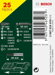 Schroevendraaierbitset Mini-X-Line 25 stuks Bosch 2.607.019.676