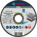 Trennscheibe gerade WA 60 T BF 115 mm, 22,23 mm, 1,0 Bosch Standard for Inox Rapido