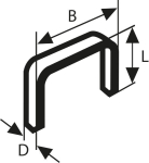 Flachdrahtklammer Typ 57 10,6x1,25x6 mm Bosch 2.609.200.229