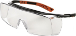 Overspecs, anti-kras plus zwart-oranje, heldere lenzen 5X7.01.00.00, UV400