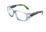 Schutzbrille, Anti-Kratz-Beschlag Plus gun metallic-grün, Gläser klar PC 5X9.03.00.00