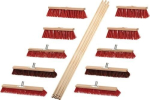 Broom set 8x Elaston, 2x Arenga 10 handles L=1400 mm