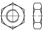 Hexagon nut DiN 936-17H M 27x2, galvanised Fine thread