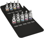 Dopsleutelset TX 1/2" TX20-60 9 st. Wera 8767 C Torx HF 1 Zyklop
