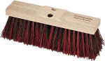 Road broom with 2 handle holes Bahia/Elaston L=400 mm, saddle wood Powerhouse