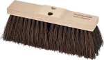 Road broom with 2 handle holes Piassava L=400 mm, saddle wood Powerhouse