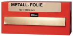 Metallfolie in Box Stärke= 0,400 mm, Messing MS63 BxL=150x2500 mm