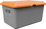 Grit container without discharge opening 400 l, LxWxH 1210x820x670 mm GRP grey/orange