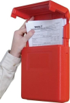 Dokumentenbox mit Öffnung oben HxBxT 318x260x57 mm Polyethylen rot