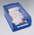 Support cover LxW 160x105 mm, crystal clear for open fronted storage box size 7