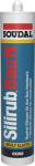 Silicone neutrale uitharding 310 ml patroon, wit Soudal Silirub Bau N