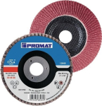 Lamellenschleifscheibe Ø 125x13 mm gekröpft, K40, Bohrung 22,23 Promat 841058 Keramik