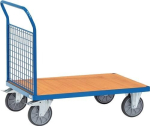 Eindwand trolley Laadoppervlak 1000x600 mm max. 600 kg, TPE-banden, Fetra 1511