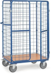 Pakketwagen met draadwanden/deur/dak LxBxH 1000x700x1800 mm max. 600 kg, Fetra 8582-3D
