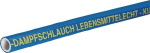 Molkerei-Dampfschlauch 13x5 mm, Gummi blau/weiß, glatt DWD 565