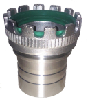 Tankkoppeling type MK DN80 gegroefde spie 76 mm roestvast staal