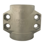 Klemmschale für Dampfschlaucharmatur 32x8 mm, Spann 47-50 mm Edelstahl