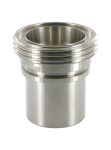 Conische aansluittuit VK met sluitring DN 50 aansluittuit glad 51 mm Roestvrij staal 1.4401, melkpijpfitting