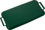 Deksel voor afvalbak 60 l groen BxD 285x555 mm Kunststof