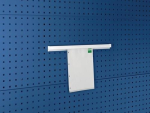 Dokumentenhalter für Lochplatte DIN A4 Hochformat Aluminium