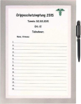 Magnetrahmen DIN A4, silber selbstklebend, Front offen