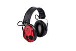 Gehörschutz Sportschießen SNR26dB, schwarz/rot, Batterien AAA (2x1,5V) 3M Peltor SportTec, STAC-RD