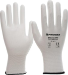 Nylon handschoenen Maat 10, wit, EN388 Cat. II, PU-coating Promat Whitestar NPU