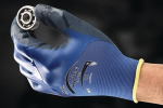 Nylon/nitril handschoenen Maat 10 gedeeltelijk blauw gecoat Ansell HyFlex 11-925