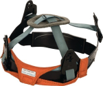 Sweatsop hoofdband 25 cm lang, oranje/zwart EN ISO 11611:2003, Lasdraad 20-3200V