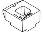 Clamp with smooth support MM 16 8.0 GTW 40 galvanised Lindapter B-M medium