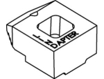Clamp with smooth support KM 16 5.5 GTW 40 hot-dip galvanised Lindapter B-K short