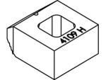 Clamp with smooth support M 12 GTW 40 galvanised Lindapter BSNT without cams