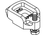 Clamp with adjusting screw and recess M 16 13-20 GTW 40 galvanised Lindapter D2