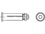 Hohlprofil-Befestigung Senkschraube CSK 10-1 50/22 Edelstahl A4 Lindapter Hollo-Bolt HBCSK