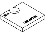 Ausgleichsscheibe LS 10 s=10 Edelstahl A4 Lindapter LS-P2