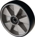 Stuurwiel van polyurethaan voor pallettruck Ø 200 mm, Nl=43 mm, gegoten velg 9000443627 vanaf bouwjaar 11/2014