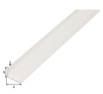 Angle profile L=1 m 25x20x2 mm, black plastic GAH 479046