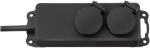 Socket outlet distributor 2-fold 2 m H07RN-F 3G1.5 IP44 black Brennenstuhl