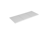 Gitterrostboden eingelegt LxT 2700x1100 mm, feuerverzinkt Meta Multipal bis 500 kg / Palette
