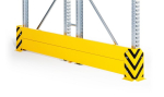 Crashbarrière voor dubbele stellingen HxL 400x1800 mm, RAL 1003 META Multipal