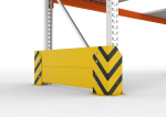 Crashbarrière voor enkele rekken HxD 400x800 mm, RAL 1003 cpl META Multipal