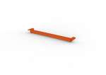 Dieptesteun offset D=1100 mm, RAL 2001 Meta Multipal voor 19 mm spaanplaat