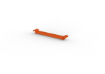 Dieptesteun offset D=800 mm, RAL 2001 Meta Multipal voor 19 mm spaanplaat
