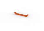 Dieptesteun offset D=800 mm, RAL 2001 Meta Multipal voor 38 mm spaanplaat