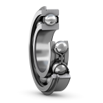 Diepgroefkogellager 6311-ZNR aan één kant afgedicht, groef, ring, SKF